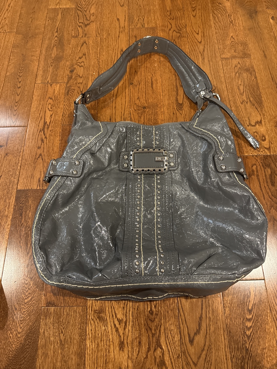 Grey Guess Shoulder Bag
