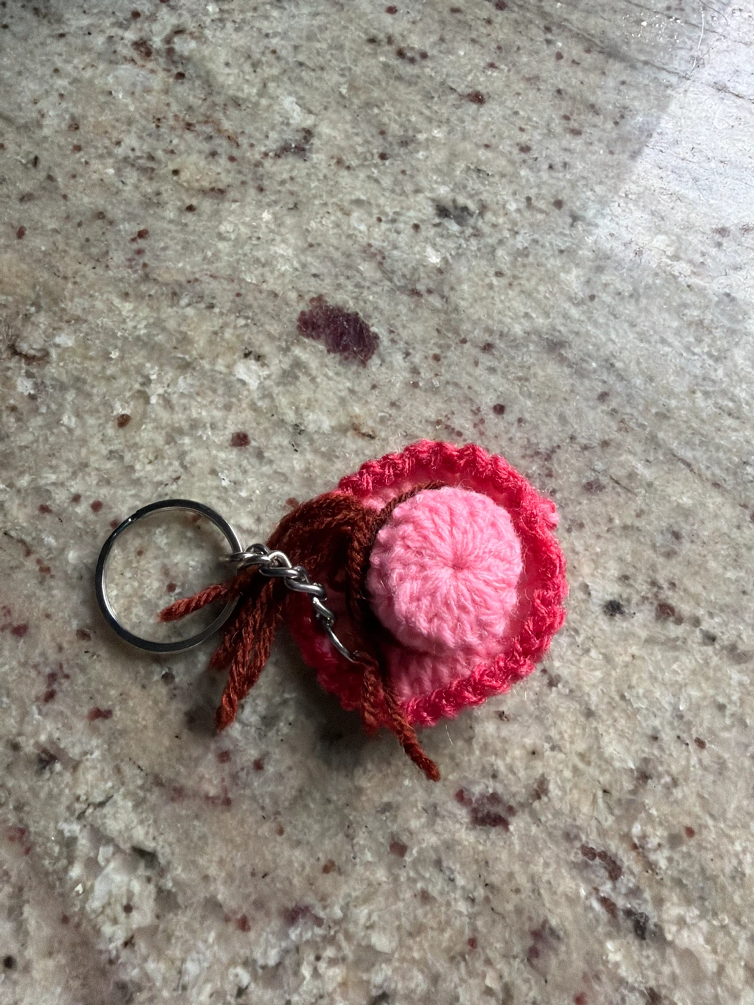 Handmade Crochet Hat Keychain