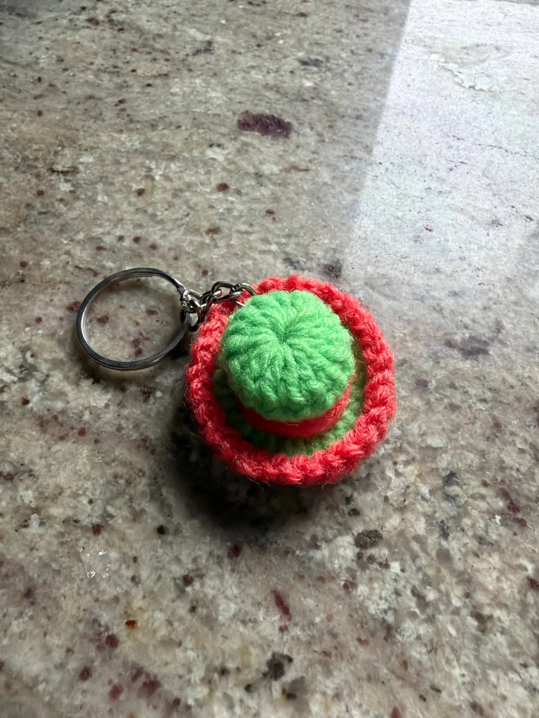 Handmade Crochet Hat Keychain - photo 3