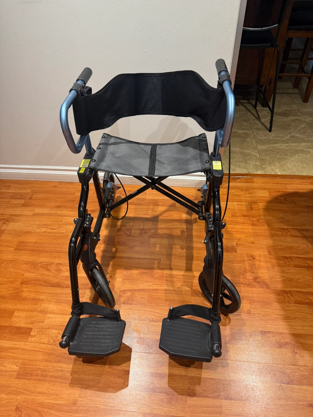 2-in-1 Rollator Walker & Transport Chair
