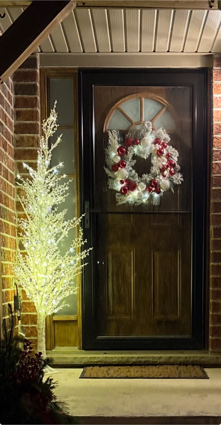 LED Lighted Birch Tree Decoration - photo 3