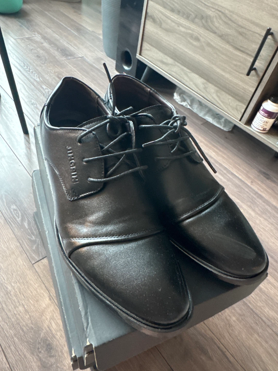 Black JINGSHUN Dress Shoes