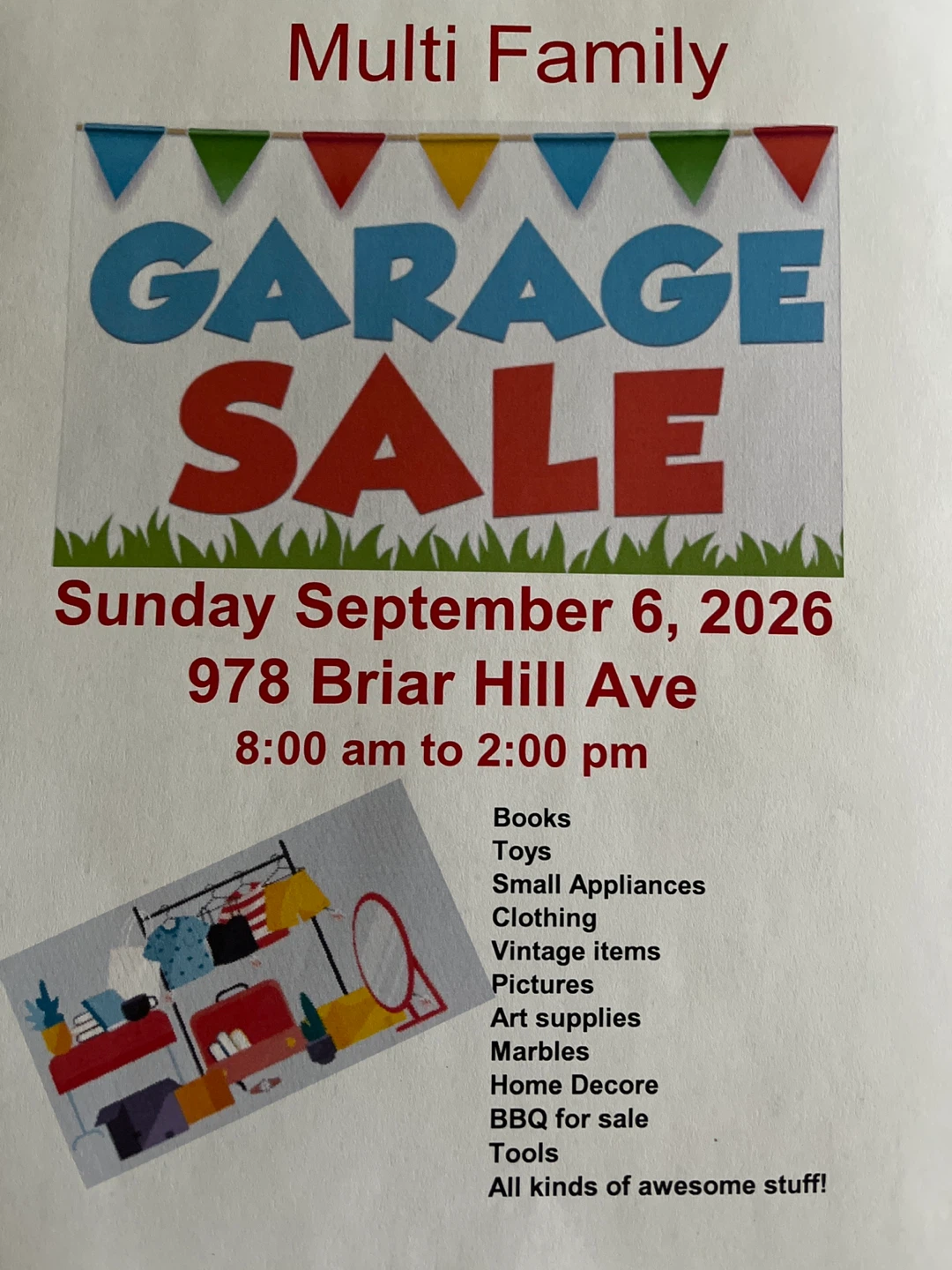 Multi Family Garage Sale