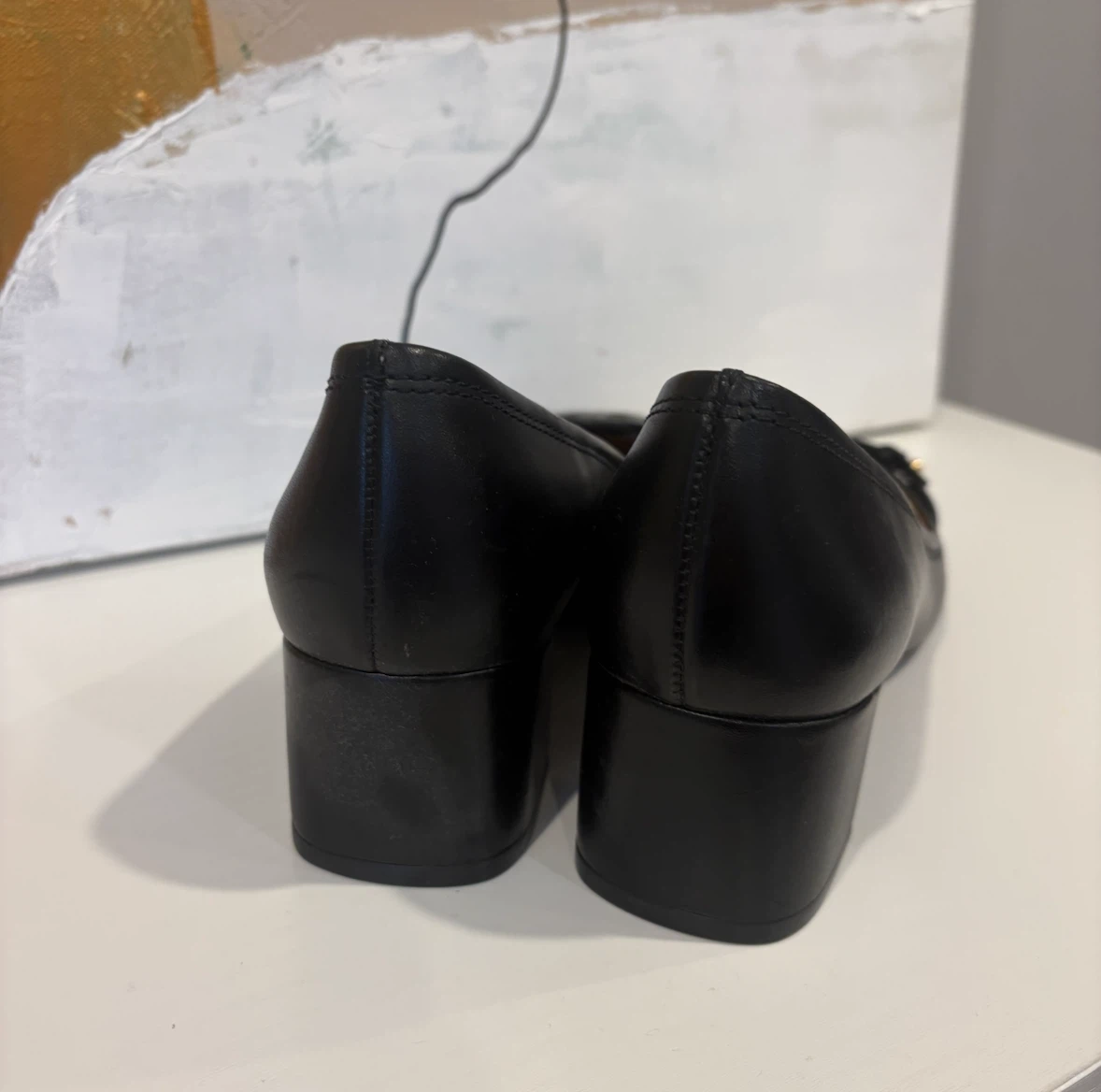 Tory Burch Black Leather Pumps Size 8.5 NEW - photo 5