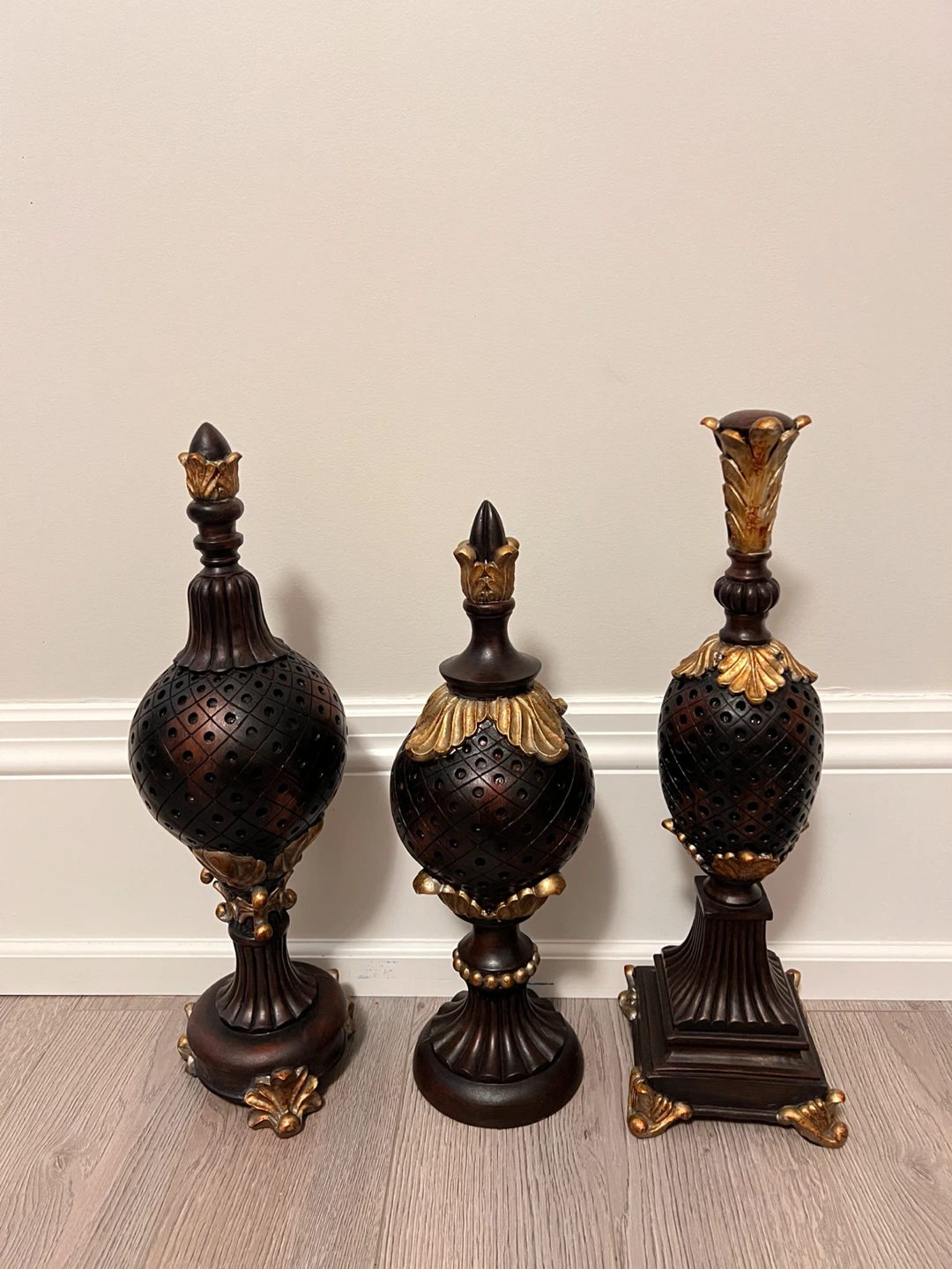 Set of 3 Decorative Finials