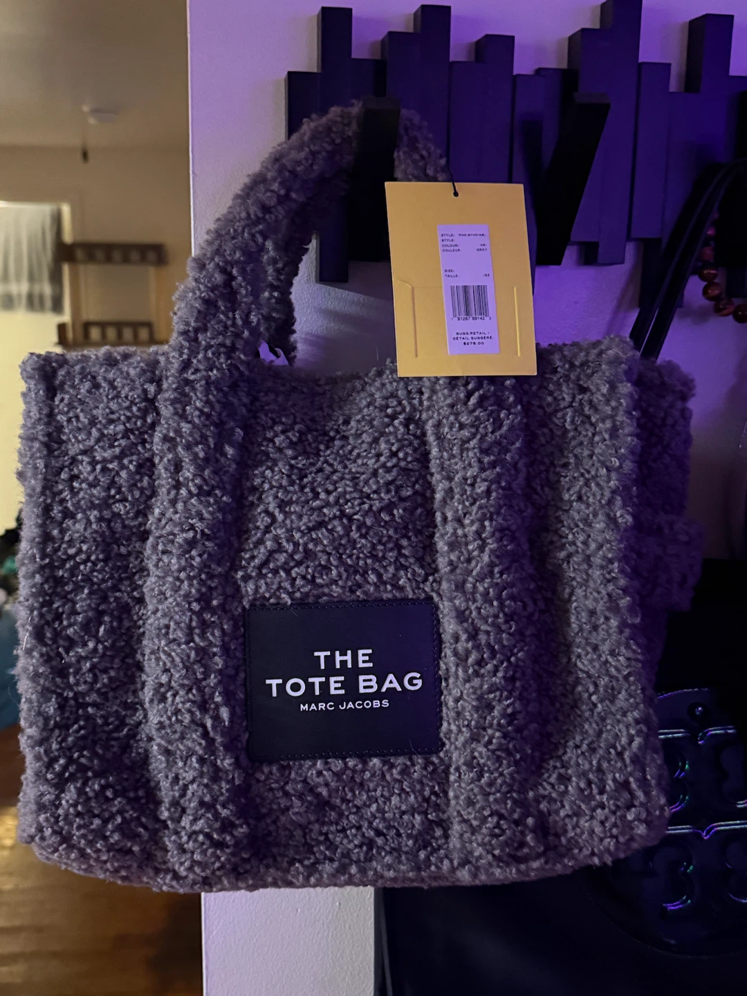 Marc Jacobs The Tote Bag - Grey Teddy Fleece