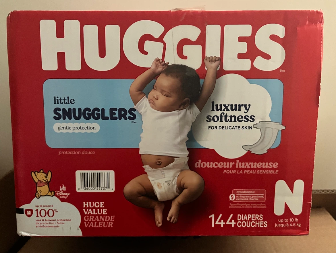 Huggies NB diapers- 144 ct.