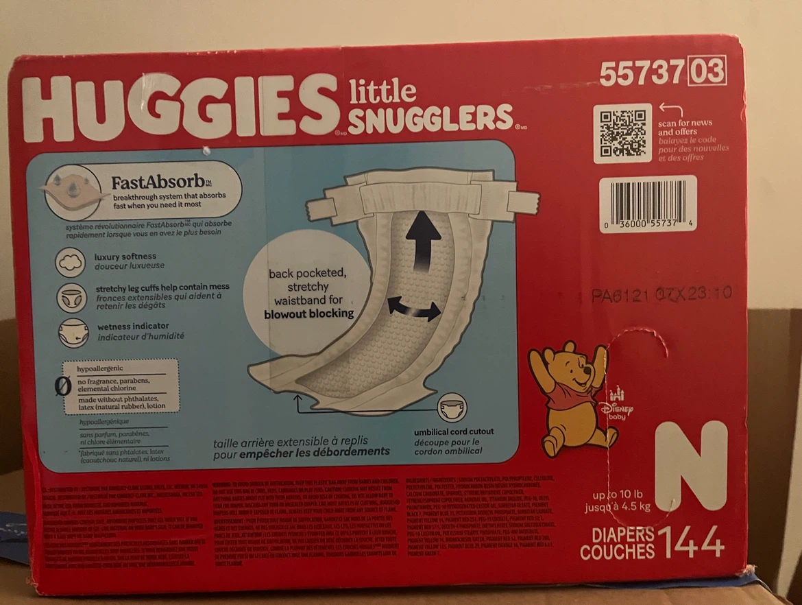 Huggies NB diapers- 144 ct. - photo 2