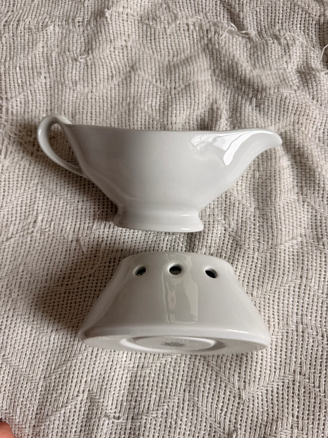 Sauce Boat with Warmer - Pillivuyt French Porcelain - photo 3