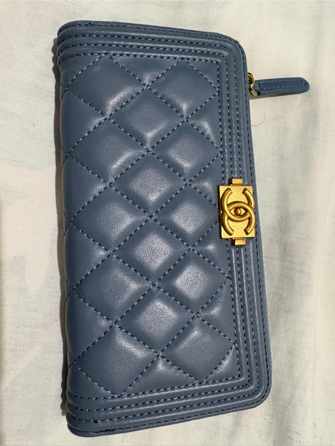Chanel long wallet for sale.