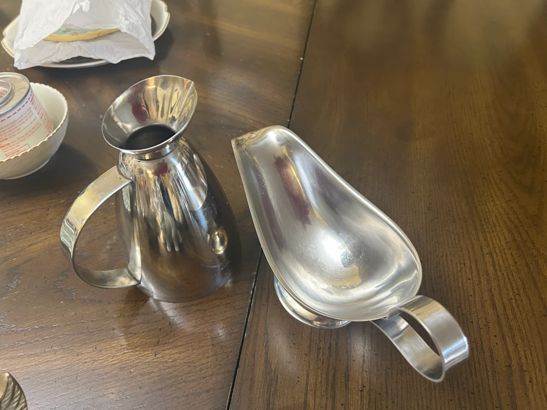 18/10 Stainless Steel Gravy Boat and Pitcher