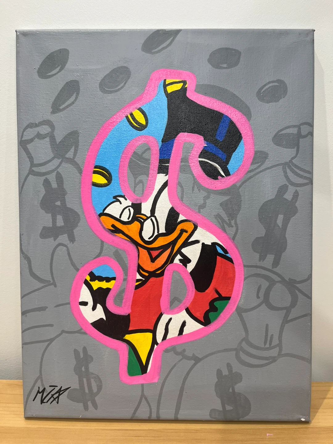 Scrooge McDuck painting (Hand-Painted Fan Art)