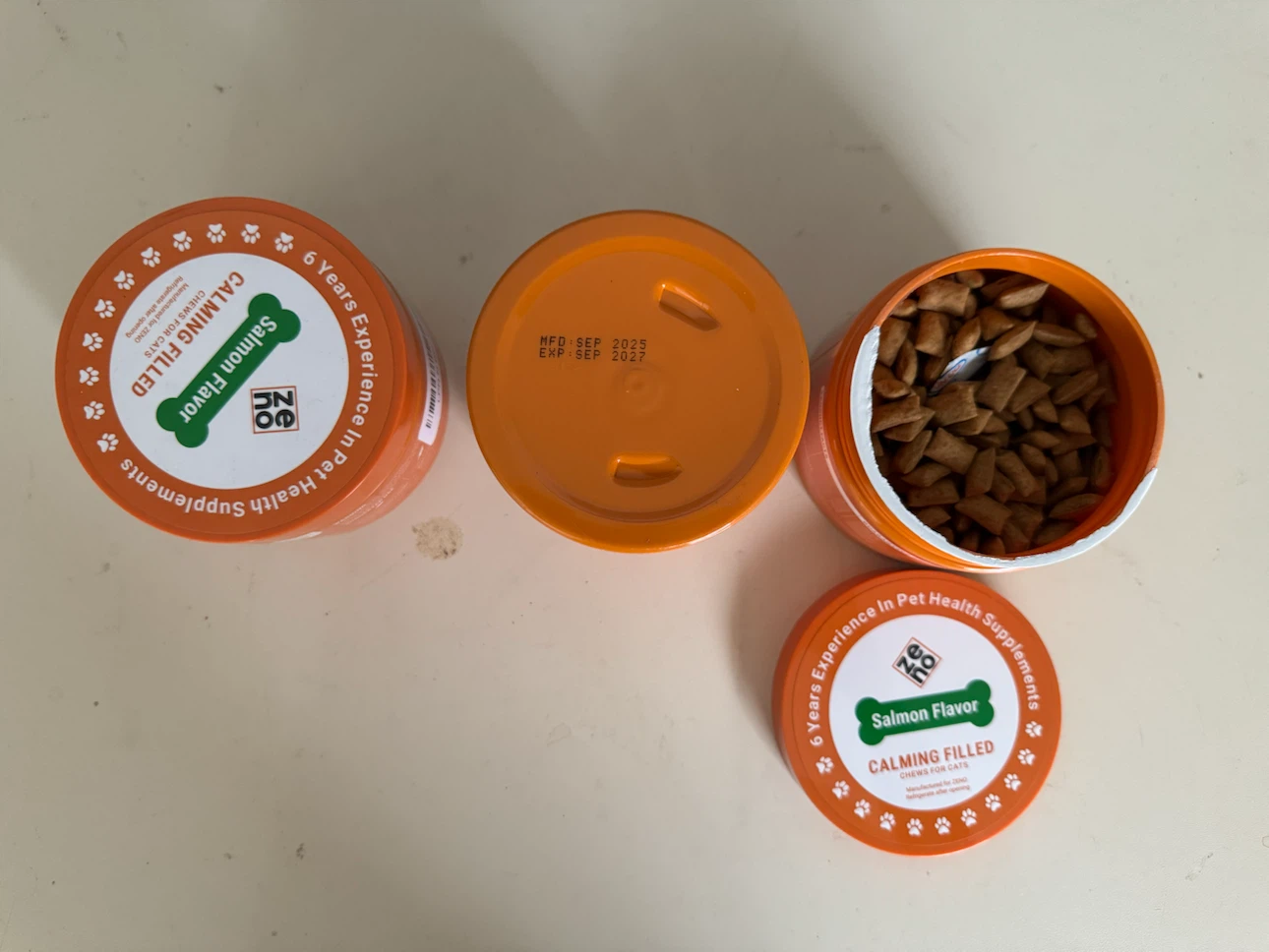 Zeno Calming Filled Chews for Cats (Salmon Flavor)