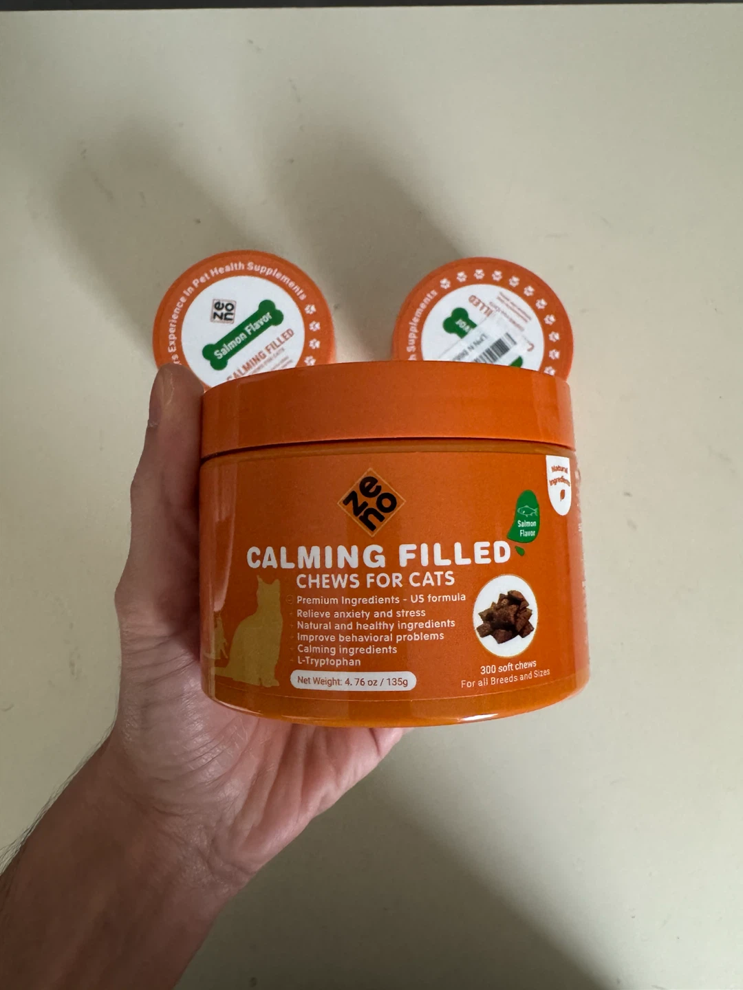 Zeno Calming Filled Chews for Cats (Salmon Flavor) - photo 3