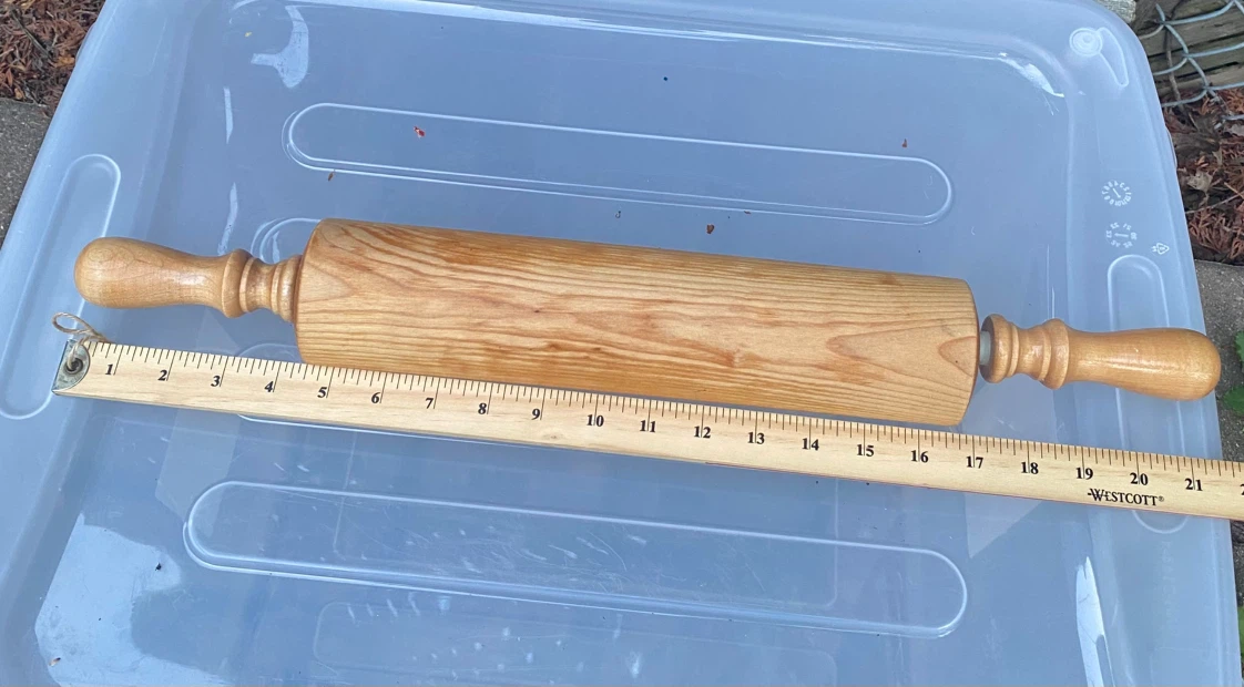 Vintage XLarge Wooden Rolling Pin 21” - photo 2