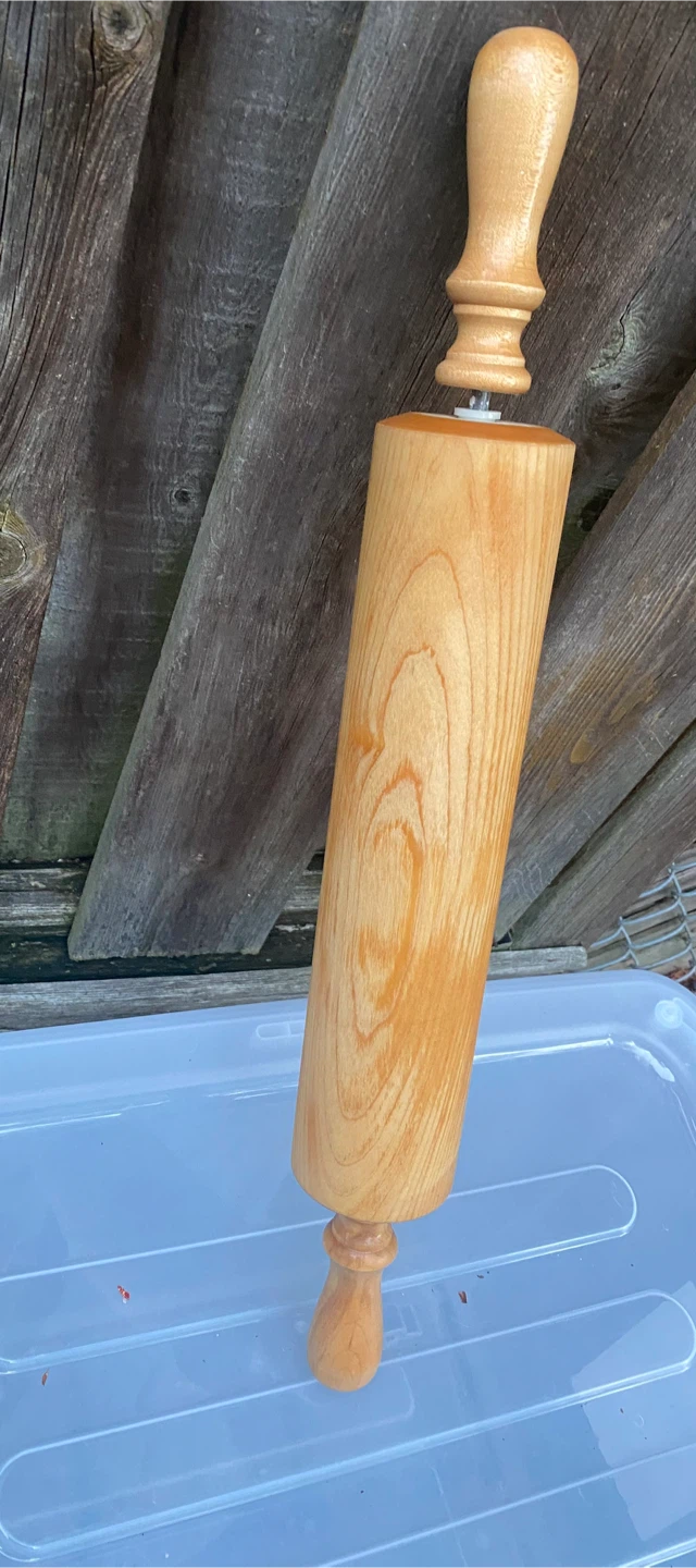 Vintage XLarge Wooden Rolling Pin 21” - photo 5