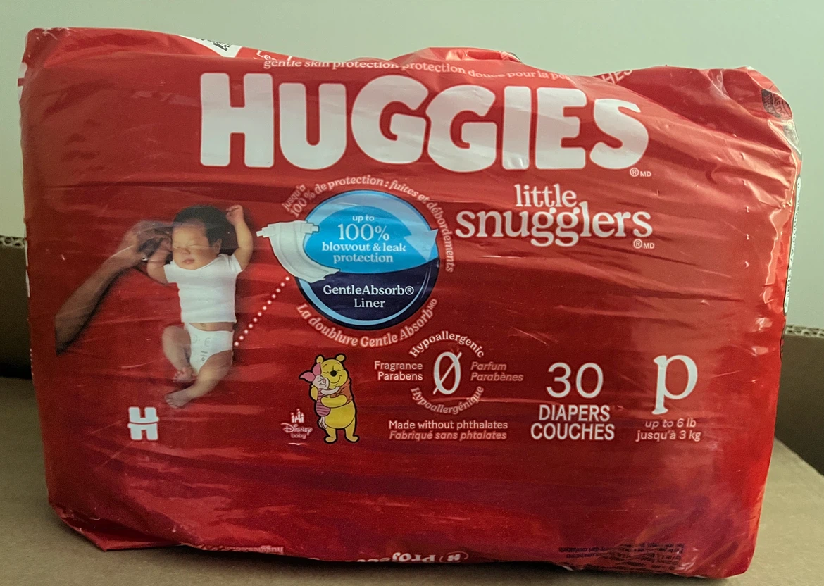 Huggies Little Snugglers Diapers - Preemie - 30ct