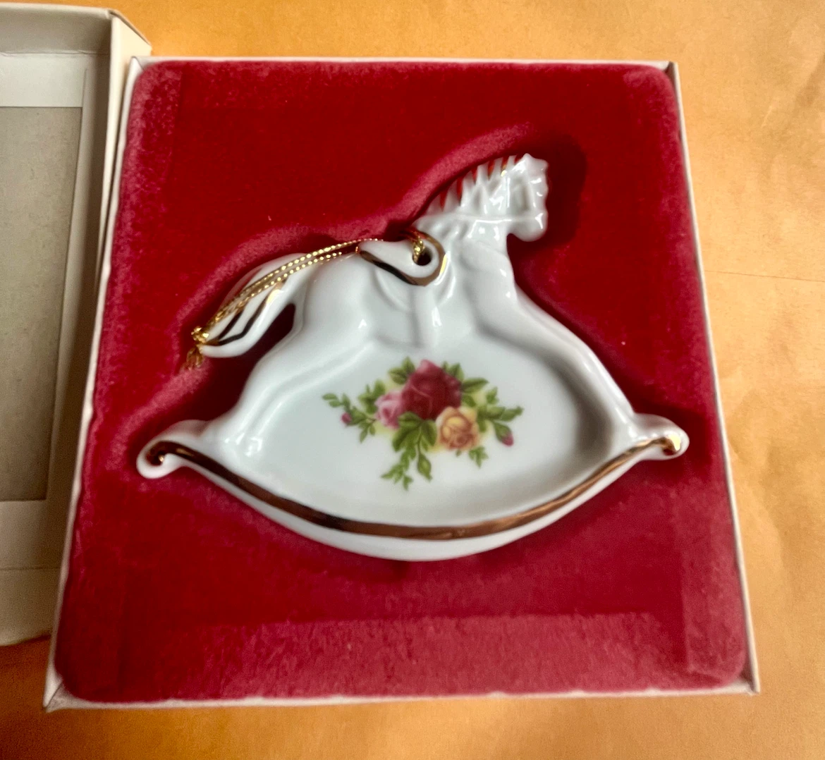 Royal Albert Old Country Roses Rocking Horse Ornament