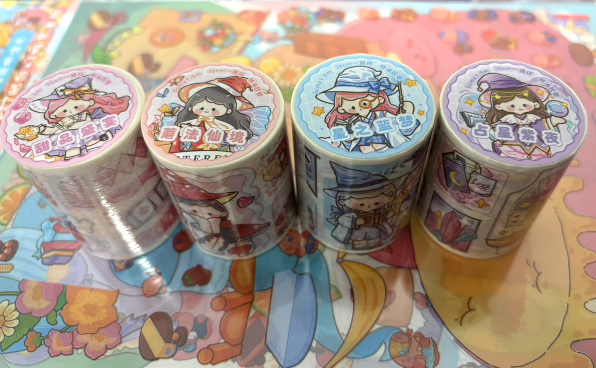 decorative character washi tape rolls