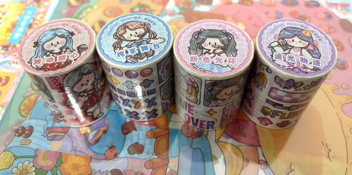 decorative character washi tape rolls - photo 4