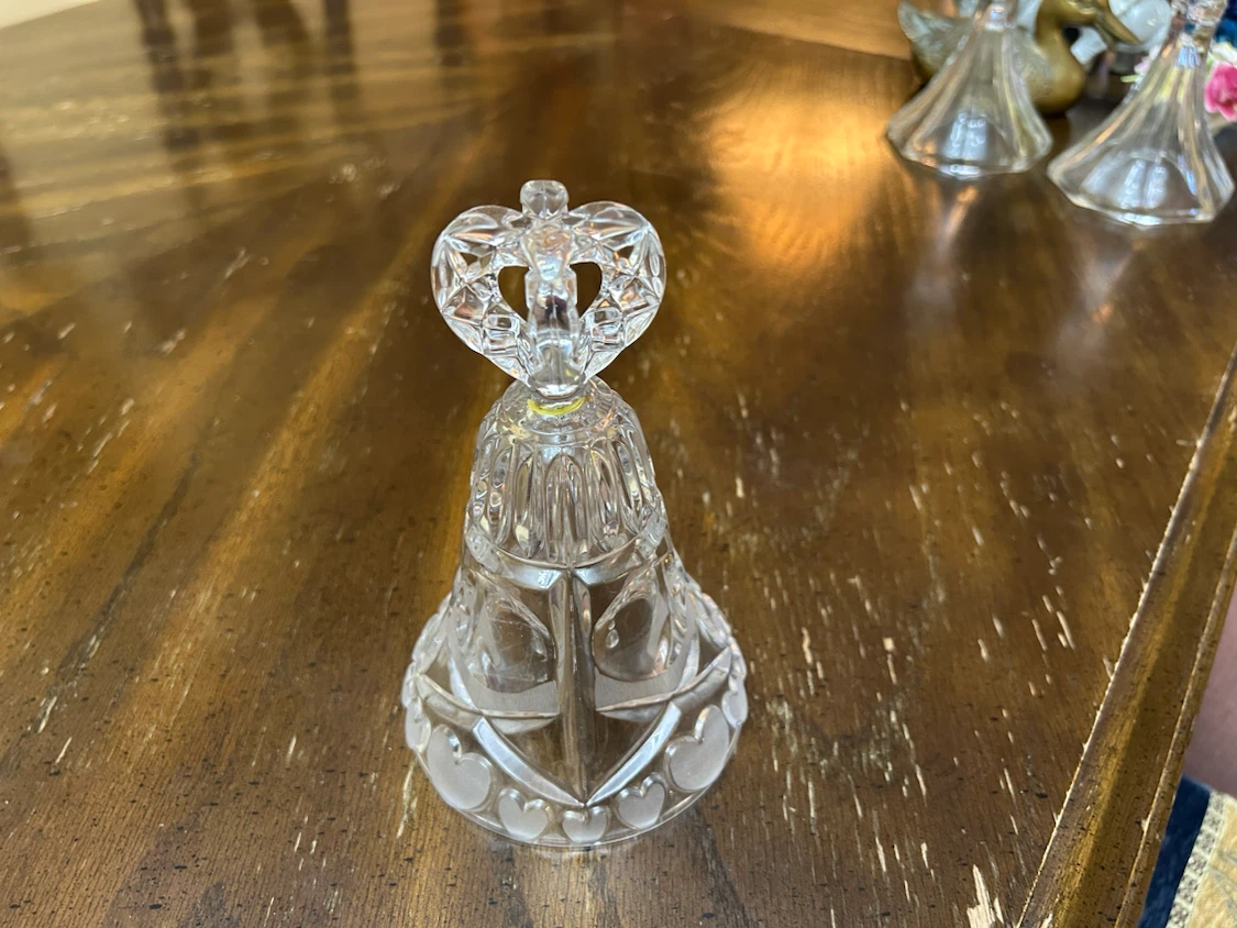 Crystal Heart Wedding Bell - photo 2