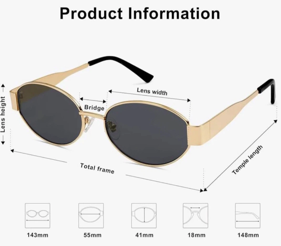 Sunglasses for Women Men Trendy Sun Glasses - photo 3