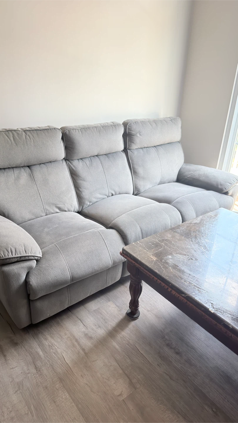 Gray Reclining Sofa - photo 5