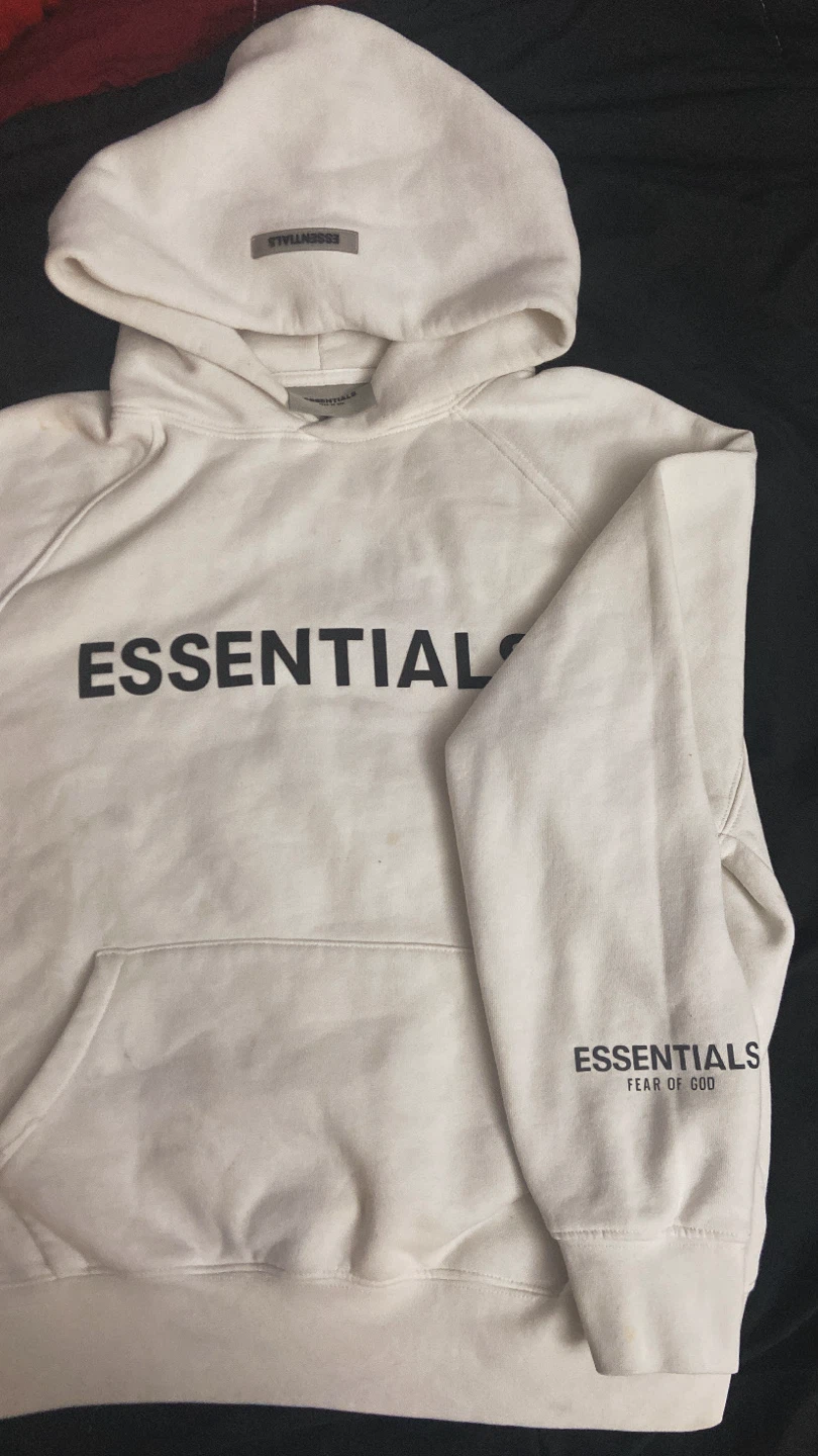Essentials White Hoodie - photo 3