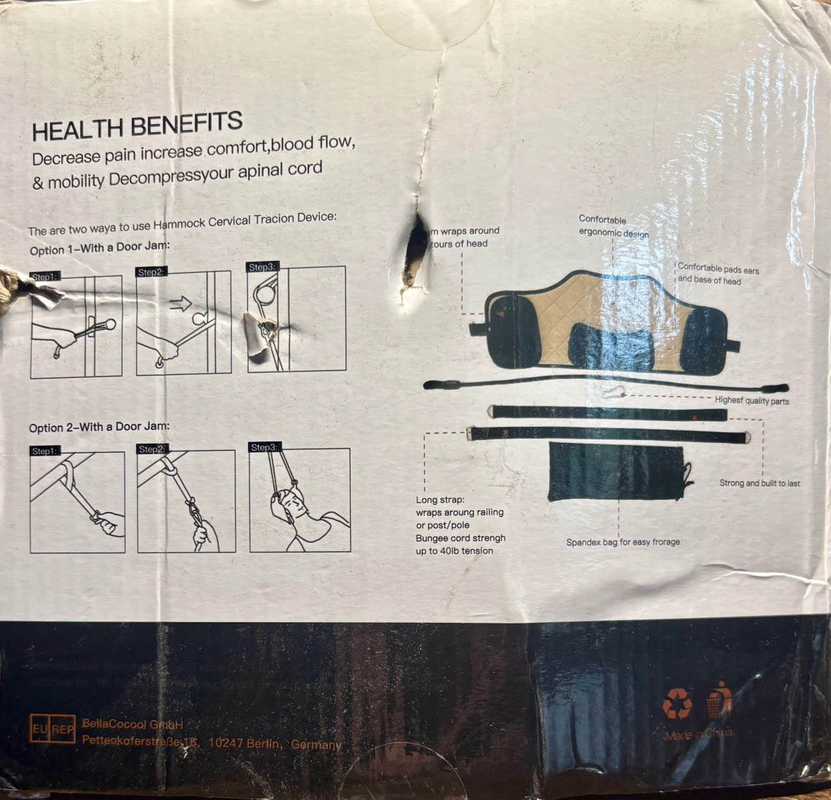QiSa Neck Hammock for Cervical Traction - photo 2