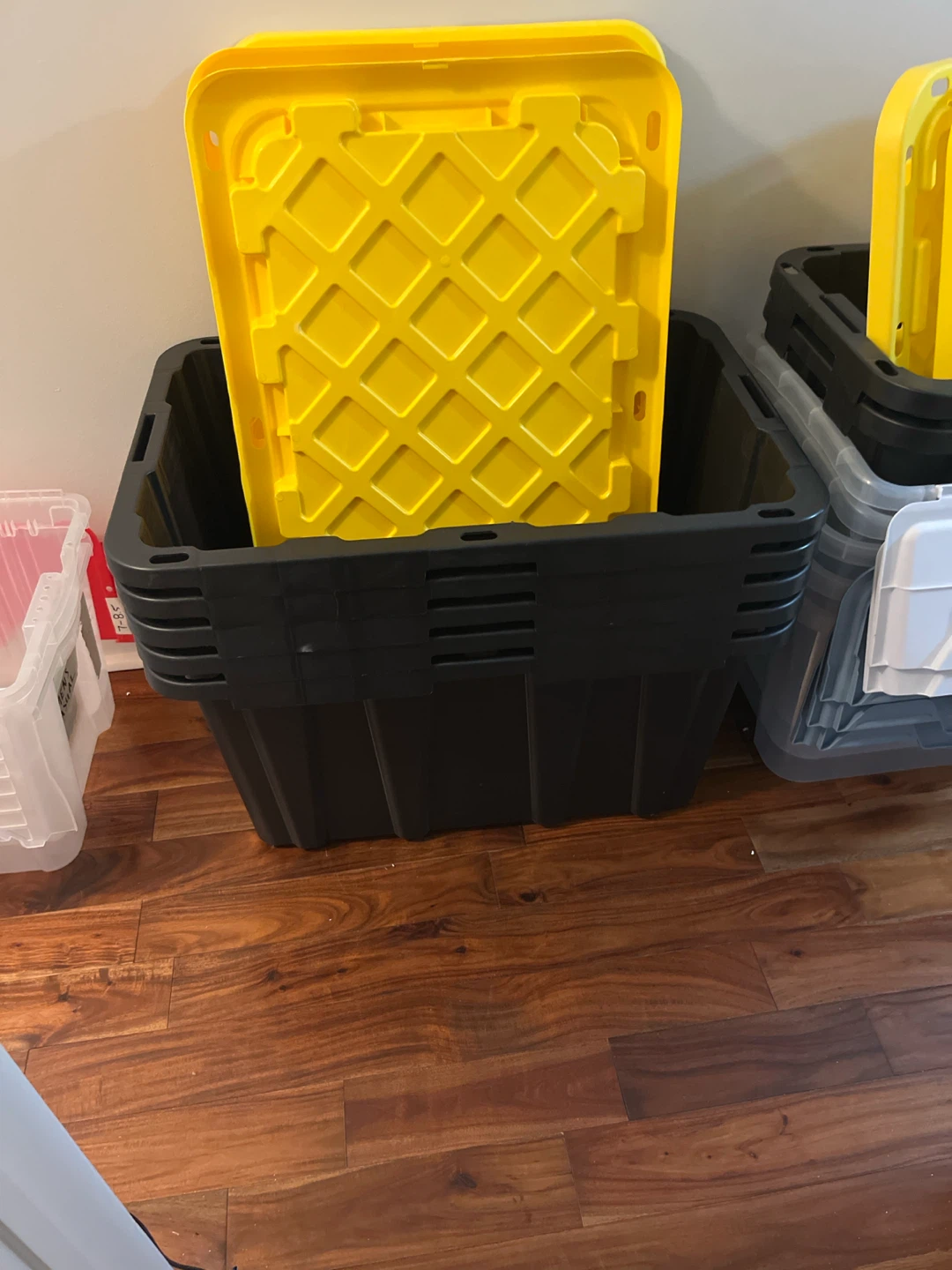 Stackable Storage Bins with Lids