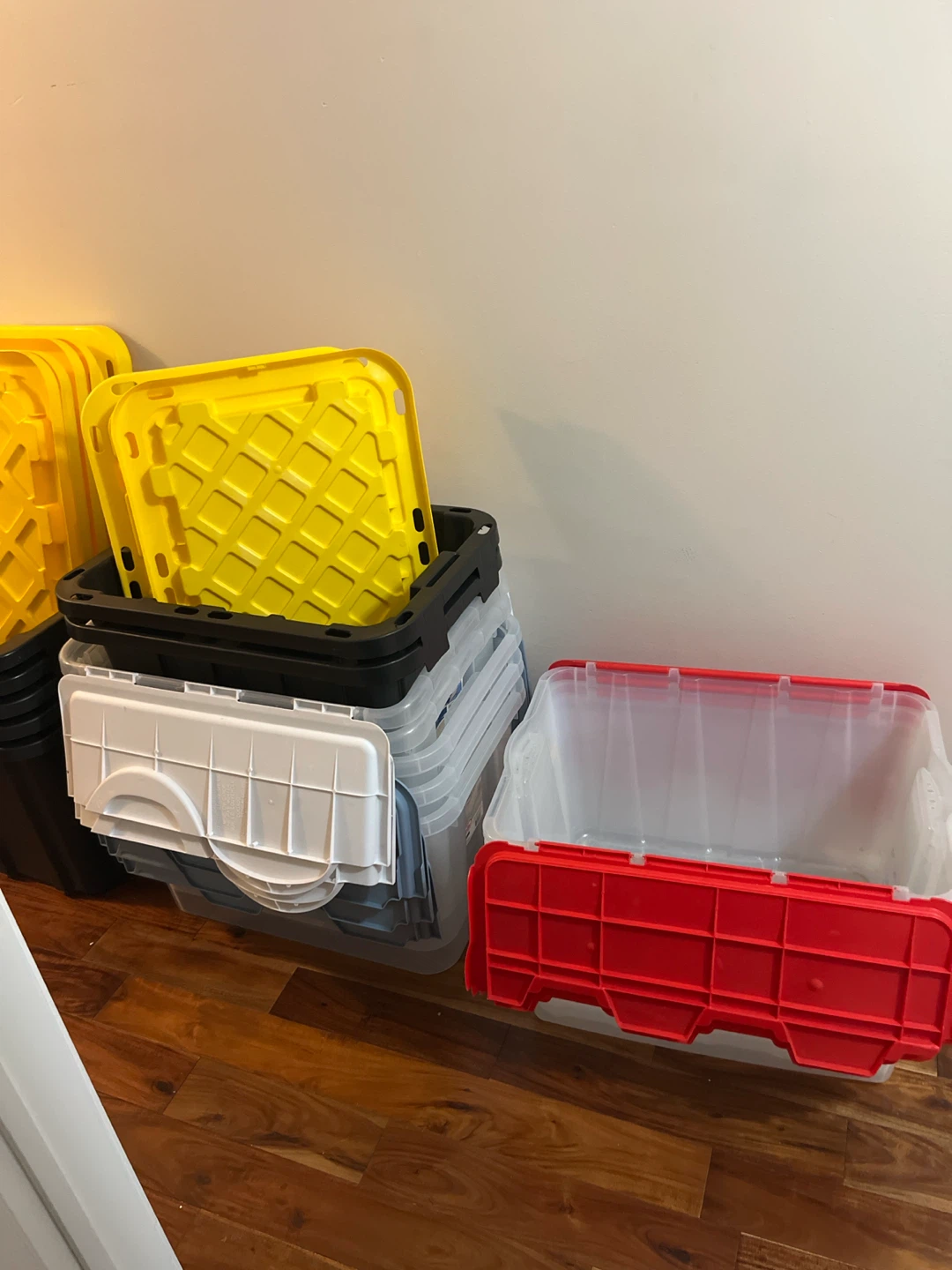 Stackable Storage Bins with Lids - photo 2