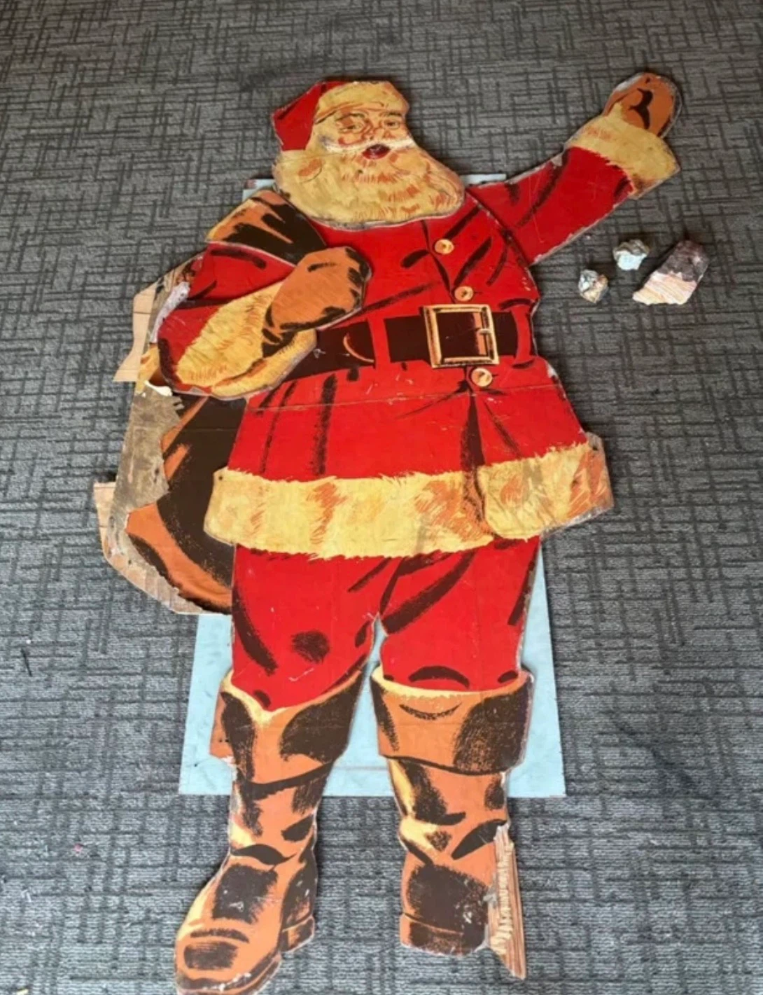 Antique 1970s human sized Christmas decor