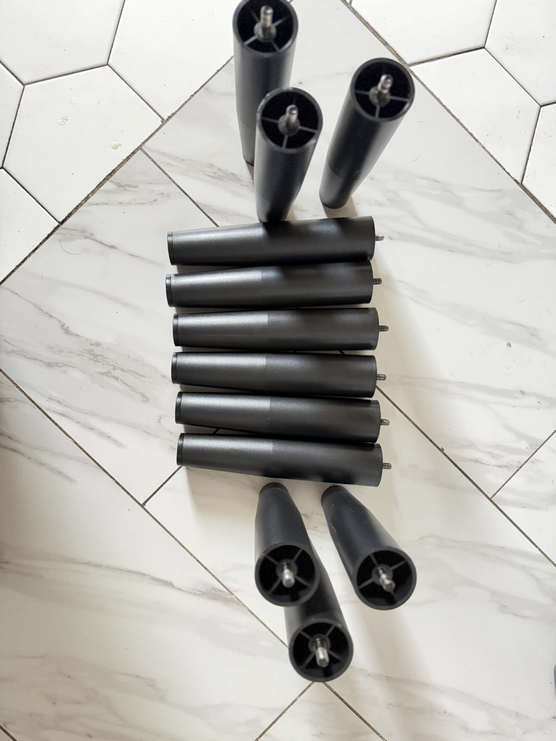 Set of 12 Black Furniture Legs - photo 3