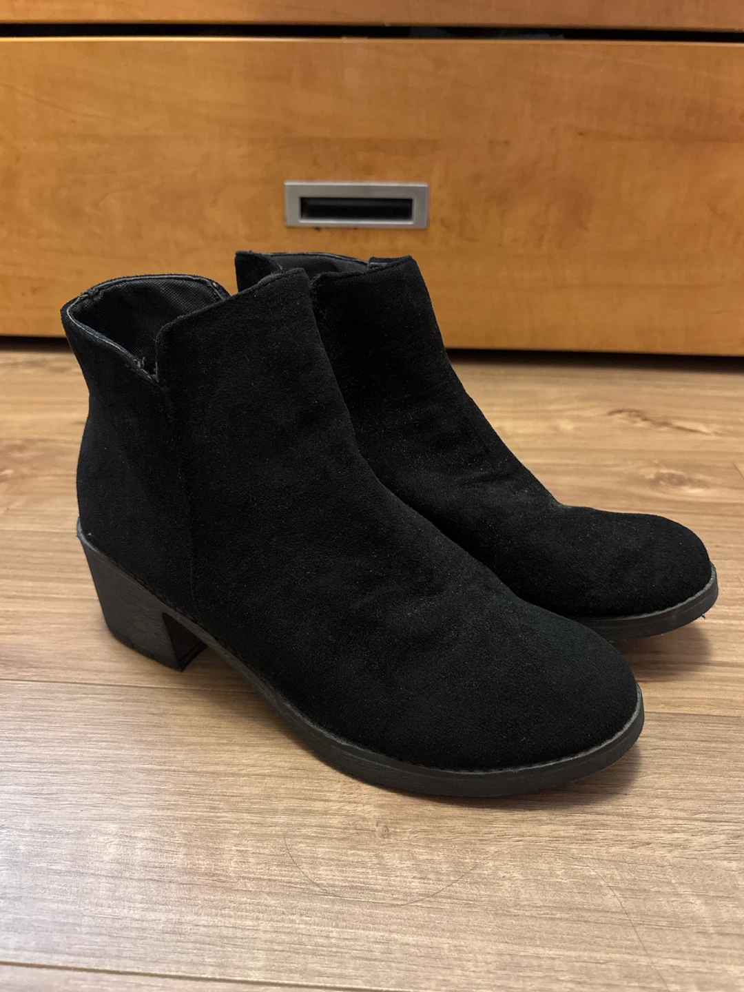 Black Suede Ankle Boots