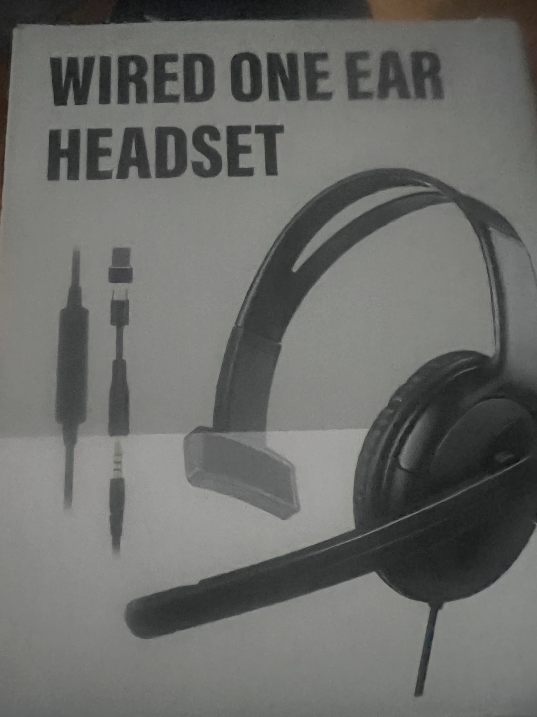 Wired One Ear Gaming Headset with Mic