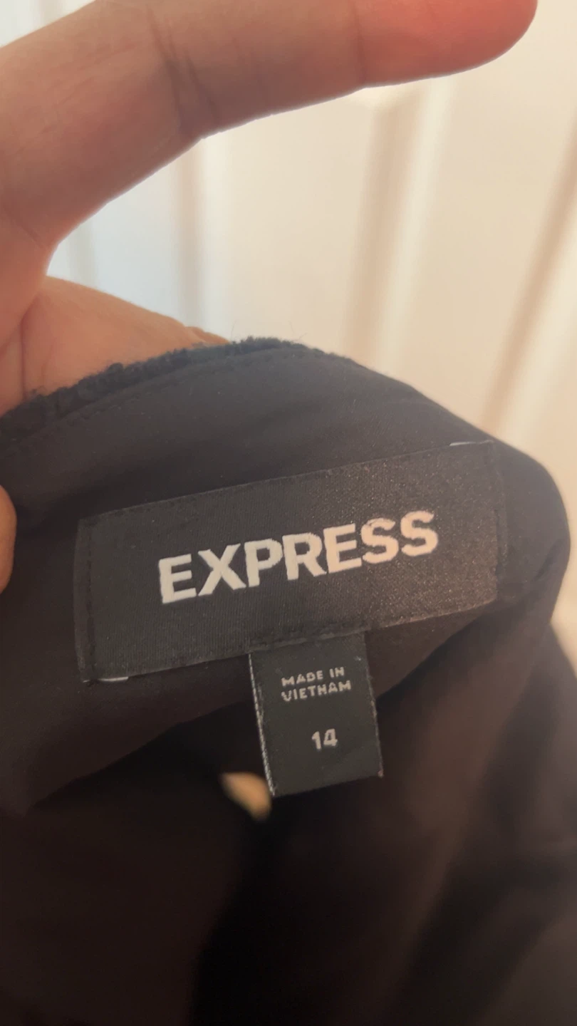 Express Black Tweed Skirt Size 14 - photo 2