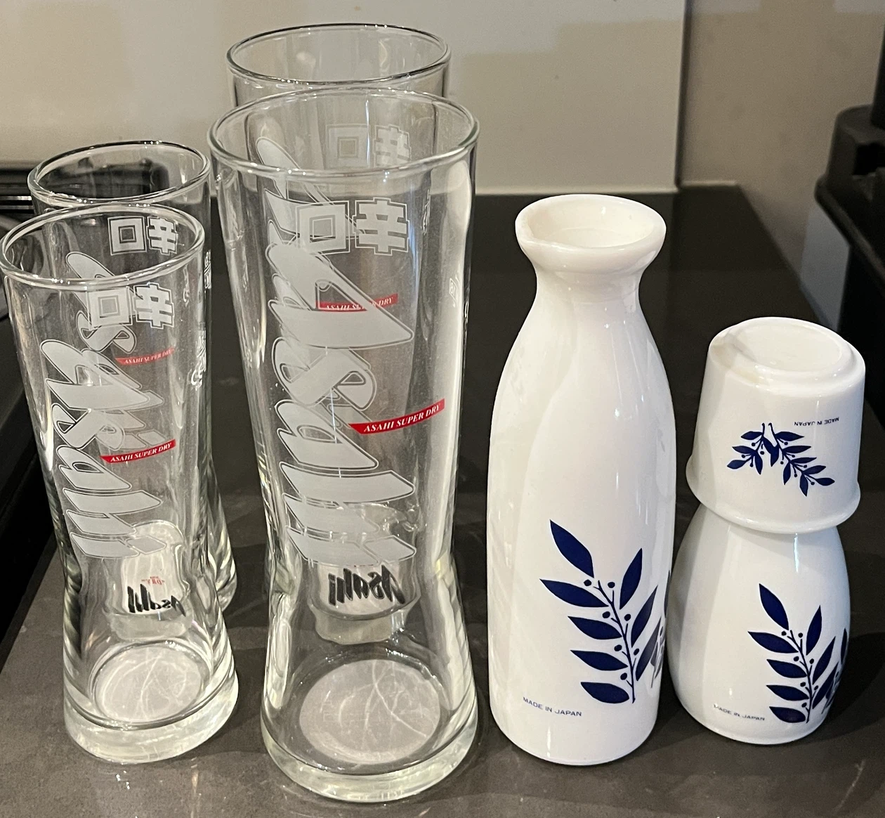 Asahi Super Dry Beer Glasses Sake Set - photo 2