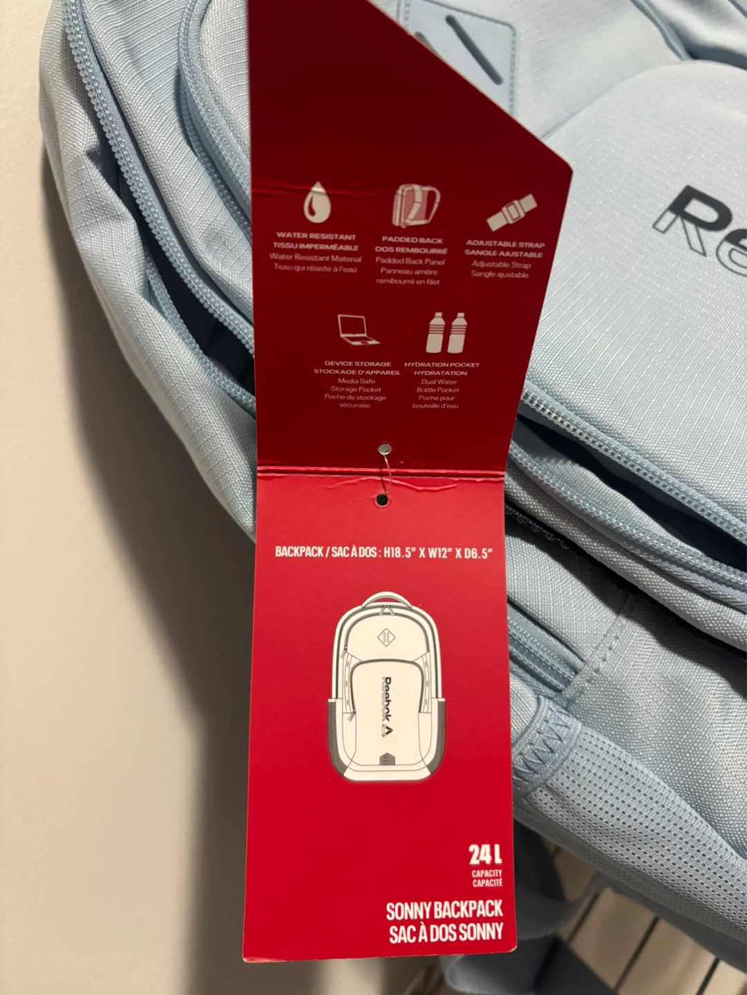 Reebok Sonny Backpack - brand new with tags - photo 3