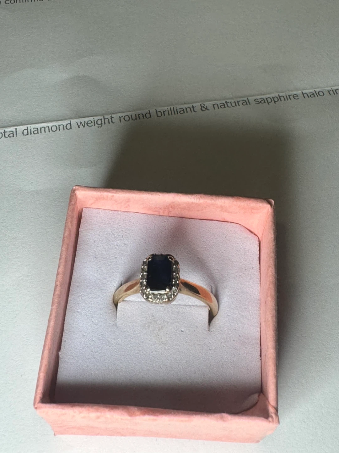 Michael Hill 10 Karat Yellow Gold Halo Ring 3 grams, Size 5.5 - photo 4