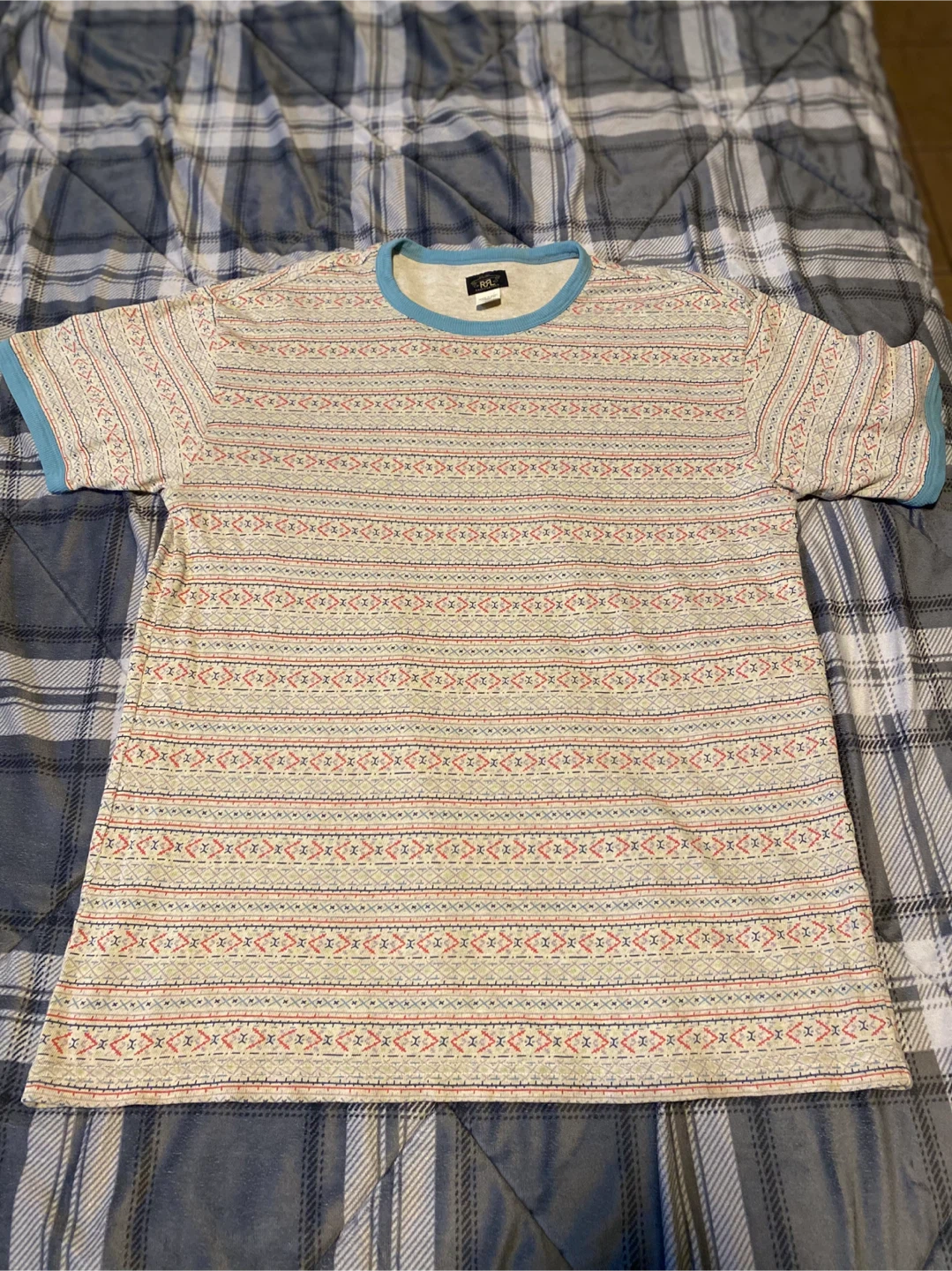 RRL by Ralph Lauren Geometric Shape T-Shirt Size Medium