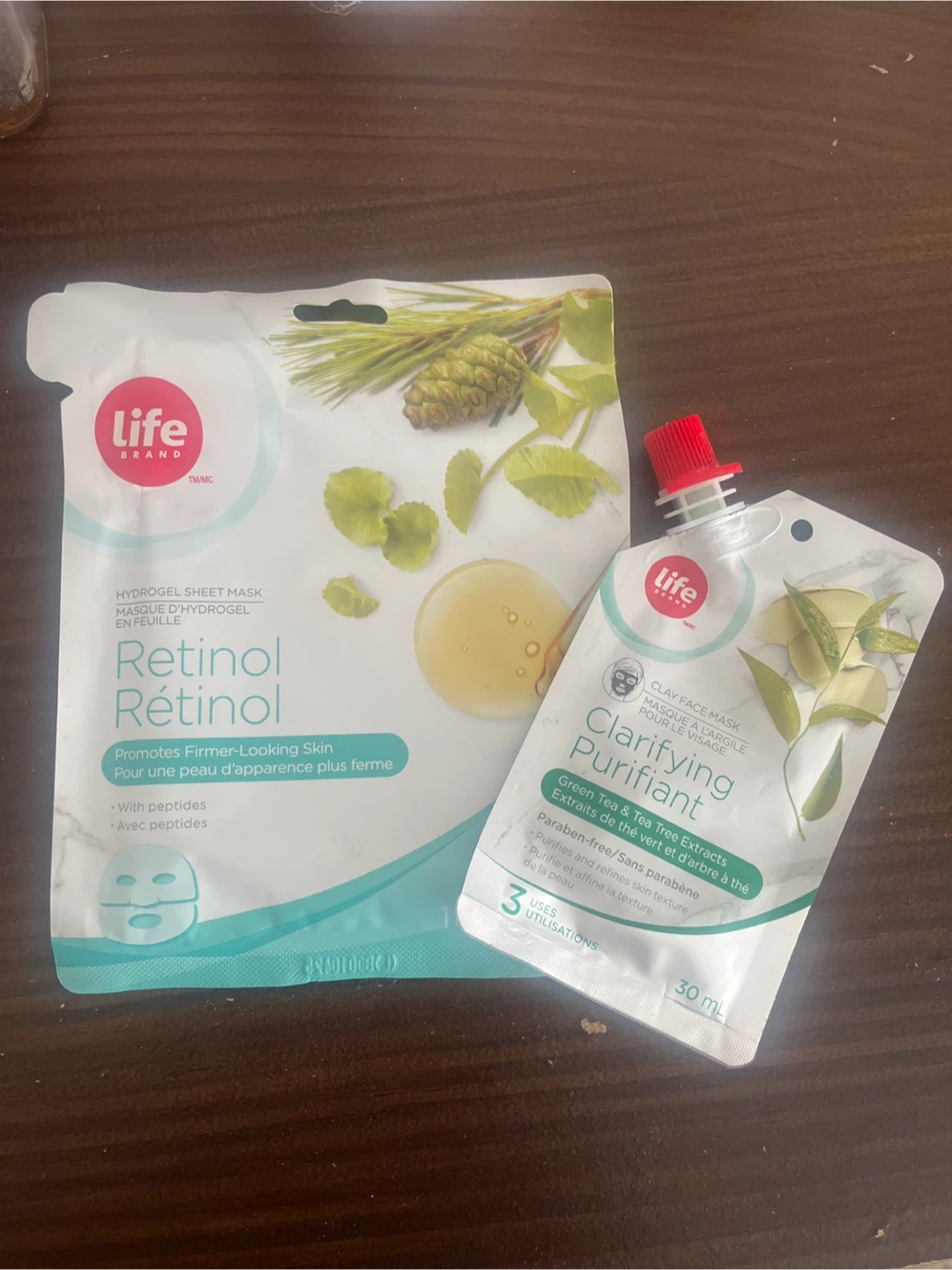 Life Brand Retinol Hydrogel Sheet Mask & Clarifying Clay Mask