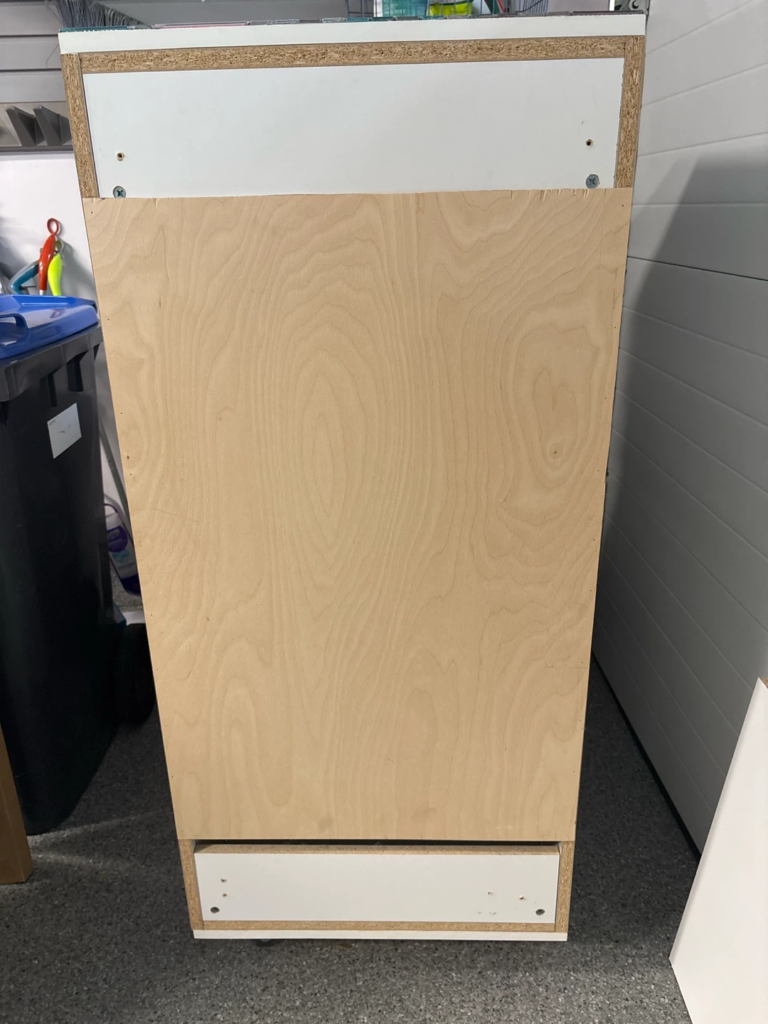 White rolling storage cabinet with two doors - photo 5