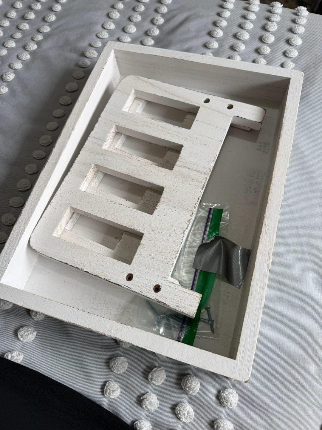 White Newborn Photography Prop Bed - photo 2