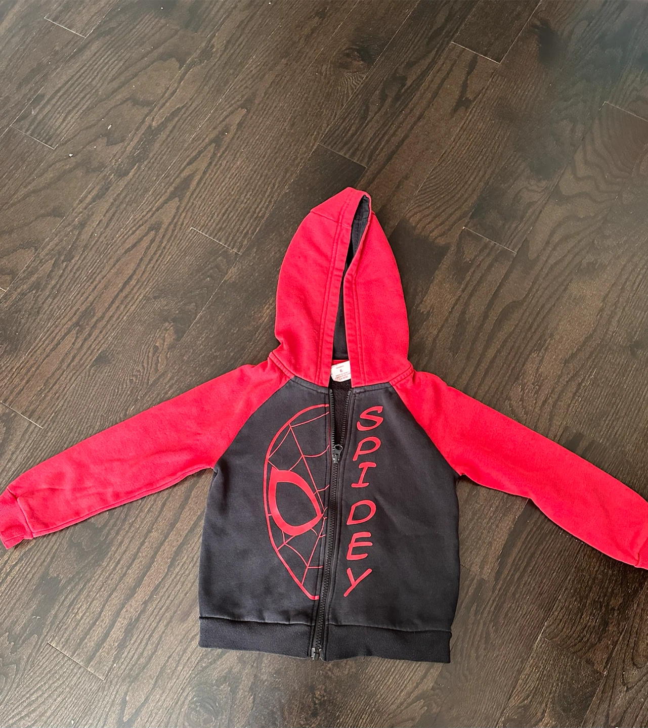 Marvel Spidey Zip-Up Hoodi3, fits 5T/6T