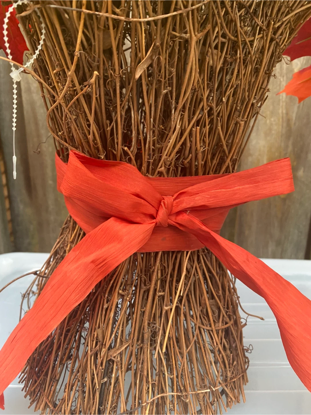 Autumn Floral Arrangement in Twig Basket - photo 3