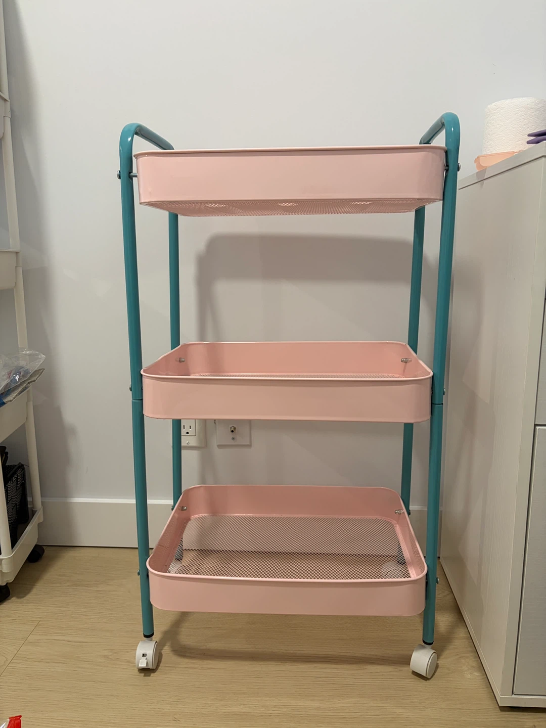 Moving sale/ 3-Tier Rolling Cart – Storage / Utility Organizer