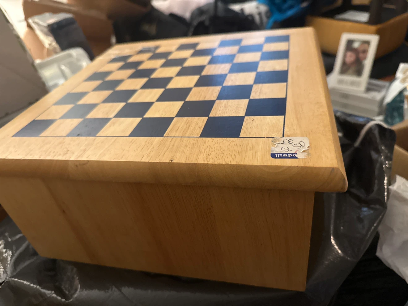 Wooden Multi-Game Board with Storage Drawer - photo 2