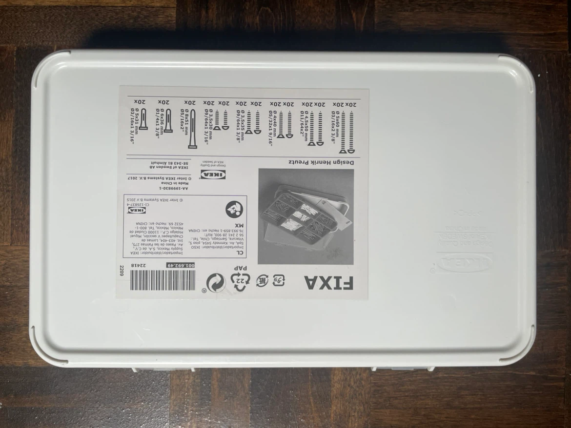 Ikea FIXA Screw Set - photo 2