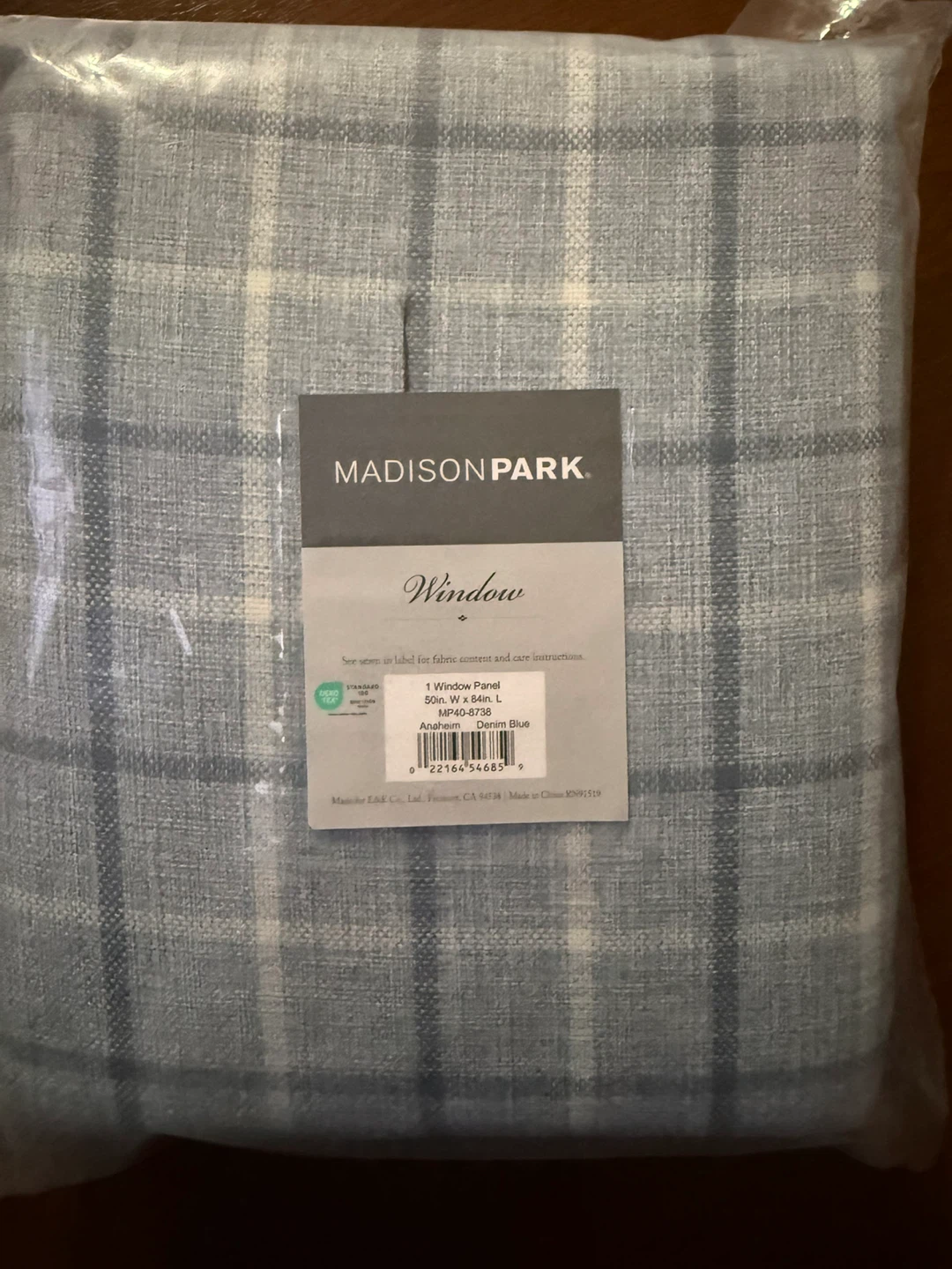 Madison Park Anaheim curtain  - Denim Blue