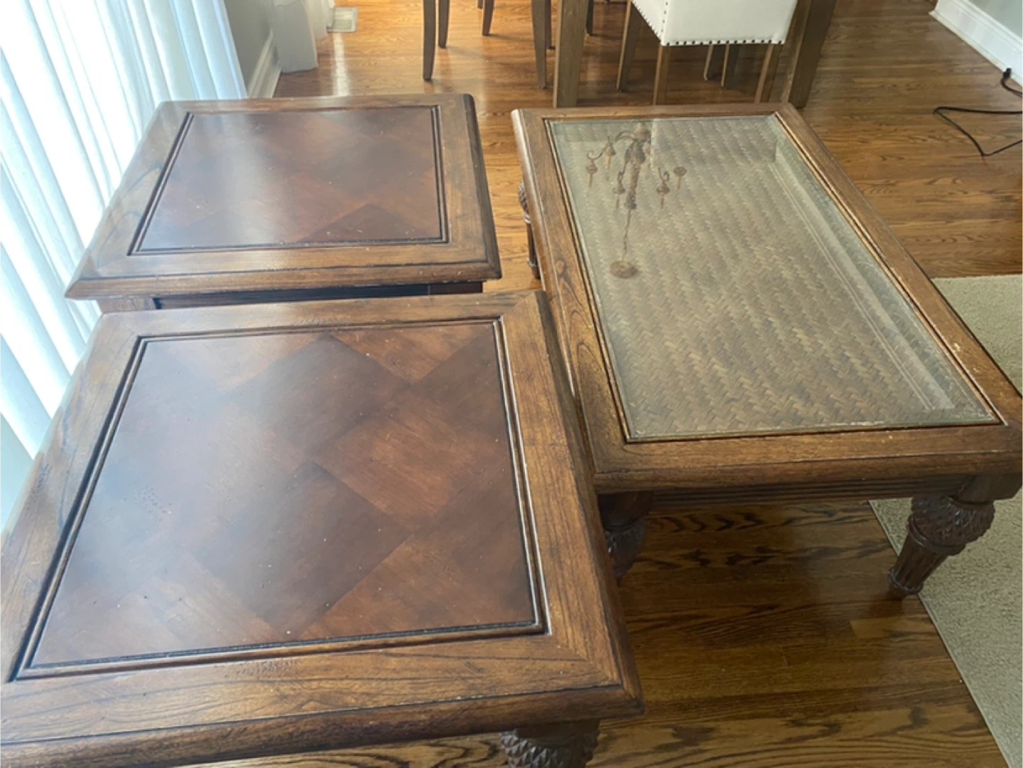 Bassett 3 Piece Coffee & End Table Set - Solid Wood - photo 2